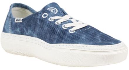 Vans Authentic Platform Tiedye Denim Model Vn0a54f766i Middelblauw