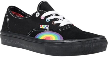 Vans Authentieke Regenboog Skate Schoenen Zwart
