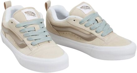 Vans Beige Leren Sneakers met Rubberen Zool Vans , Beige , Dames - 38 Eu,36 Eu,39 Eu,40 Eu,37 EU