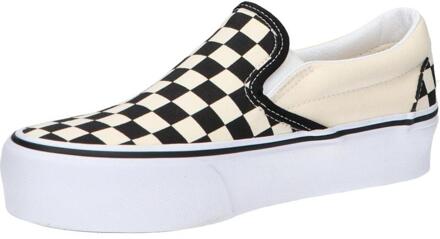 Vans Classic Slip-On Platform Sneakers Unisex - Black And White Checker/White