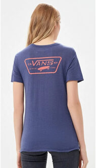 Vans Dames t-shirt full patch Blauw - XS