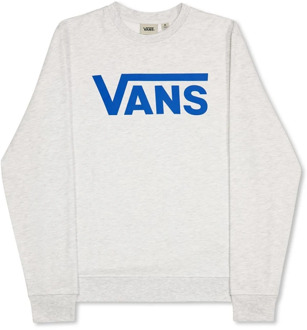 Vans drop v crew sweater wit/blauw heren - M