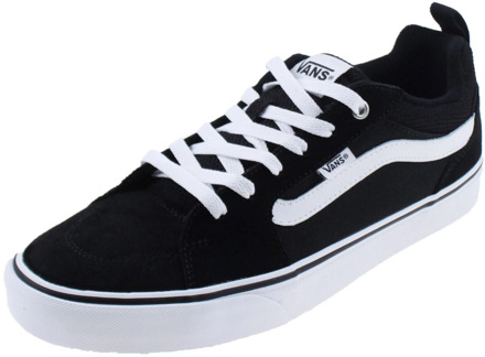 Vans Filmore Heren Sneakers - (Suede/Canvas)Black/White - Maat 42