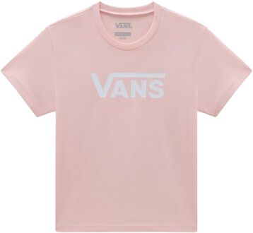 Vans Flying V Crew Shirt Meisjes roze - wit - 128/140