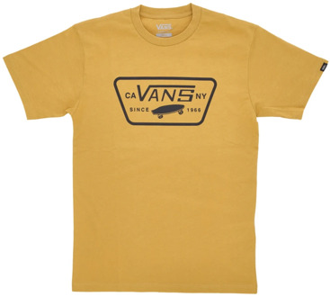 Vans Full Patch Tee Narcissus/Black - Streetwear Collectie Vans , Yellow , Heren - Xl,L,M