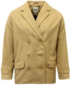 Vans G Revival Jas Beige Button Up Winter Blazerjas V2Y6ELK A42A - maat M