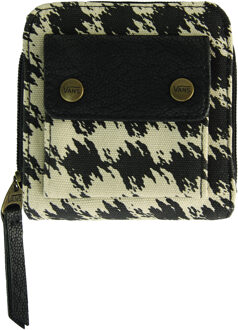 Vans Greta Small Bi Fold Womens Oatmeal Gedrukte Portemonnee VY3VEKB Wit