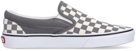 Vans Klassieke Slip-On Checkerboard Sneakers Vans , White , Heren - 42 1/2 Eu,44 Eu,46 Eu,45 Eu,41 Eu,43 Eu,42 EU