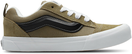 Vans Knu Skool Kindersneakers - Olijf - Maat 38.5 - Leer Olive