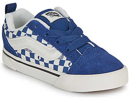 Vans Lage Sneakers Vans Knu Skool Elastic Lace GEO CHECK INDIGO" Blauw - 19,20,21,22,24,25,26,23 1/2,26 1/2