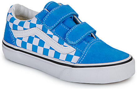 Vans Lage Sneakers Vans Old Skool V COLOR THEORY CHECKERBOARD Bright Azure" Blauw - 27,28,29,30,31,32,33,34,27 1/2