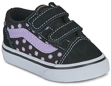 Vans Lage Sneakers Vans Old Skool V FLORAL EMBROIDERY PURPLE" Zwart - 19,20,21,22,24,25,26,23 1/2,26 1/2