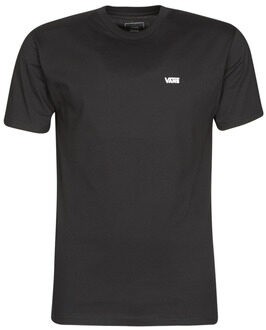 Vans Left Chest Logo Tee Heren T-shirt - Black/White - Maat M
