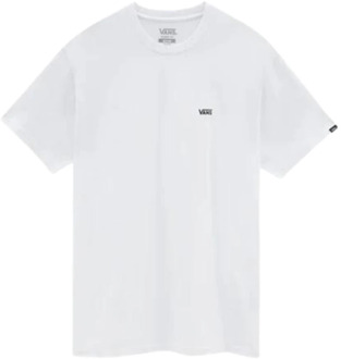 Vans Left Chest Logo Tee Heren T-shirt - White/Black - Maat L