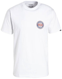 Vans Mn Original Checkerboard Co Ss Wit - XS