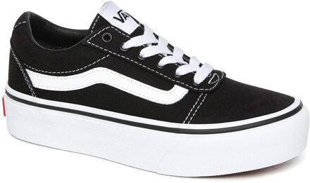 Vans MY Ward Platform Meisjes Sneakers - (Canvas) Black/White - Maat 33