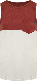 Vans Off The Wall Ronde Hals Mouwloos Wit/Bruin Heren Tanktop VN0ONXFXM - S