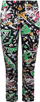 Vans Off The Wall Taillekoord Multicoloured Broek met print voor dames V5IZBLK Veelkleurig