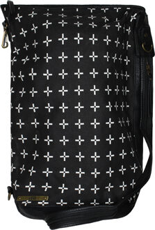 Vans Off The Wall Verstelbare Riemen Zwart Bedrukte Damestas VVU2CQK Zwart/wit - One Size