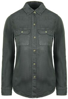 Vans Off The Wall Vrouwen Donkergrijs Overhemd