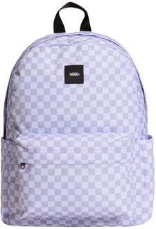 Vans Old Skool Grom Check Backpack lilac mist Paars - H 39 x B 29 x D 11 cm