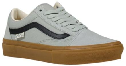 Vans Old Skool Pro Canvas Suède Sneakers Lichtgrijs