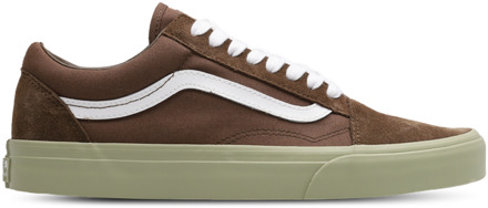 Vans Old Skool Sneakers Heren - Bruin - Maat 42 - Leer, Textil Brown