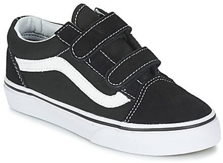 Vans Old Skool V Sneakers Kinderen - Black/True White