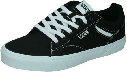 Vans Seldan Heren Sneakers - (Canvas) Black/White - Maat 45