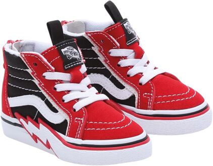 Vans SK8-Hi Bolt Sneakers Junior rood - zwart - wit - 21