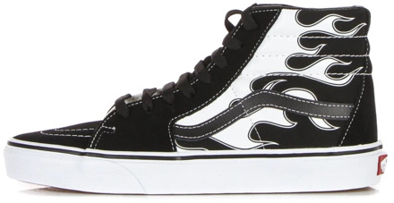 Vans Sk8-Hi Flame Sneakers Vans , Zwart , Heren - US 11.5,Us 8.5,Us 7.5,Us 10,Us 9,Us 10.5