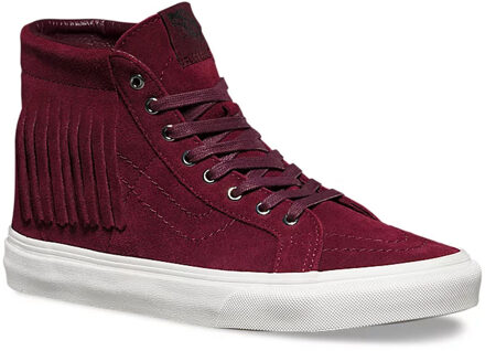 Vans SK8-Hi MOC Veterschoenen Rood Suède Leer Dames 315JU1