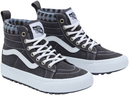Vans SK8-Hi Plaid Sneakers Junior grijs - wit - 30