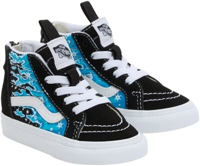 Vans SK8-Hi Zip Ice Flame Sneakers Junior zwart - blauw - wit - 21