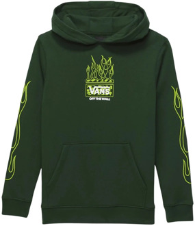 Vans Sweater Vans NEON FLAMES PO" Groen - 8 / 10 Jahre,10 / 12 Jahre,12 / 14 Jahre,16 Jahre