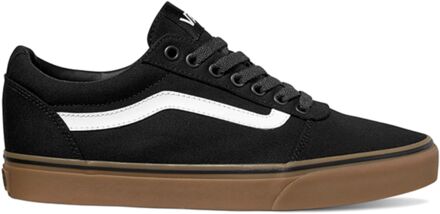 Vans Ward Canvas Heren Sneakers - Black/Gum - Maat 40