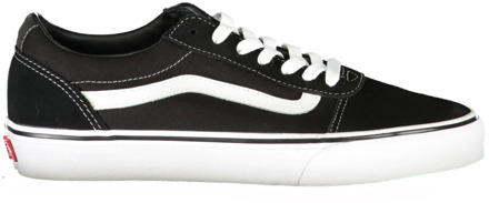 Vans Ward Heren Sneakers - (Suede Canvas) Black/White - Maat 42.5