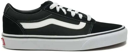 Vans Ward Sneakers Dames - Maat 40,5 - (Suede/Canvas) Black/White - Maat 40.5