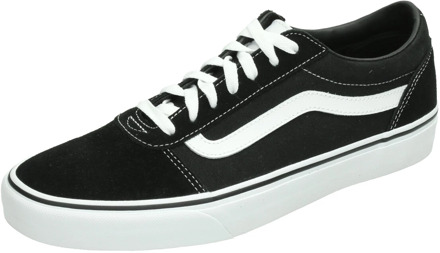 Vans Ward Suede Canvas Heren Sneakers - Black/White - Maat 47