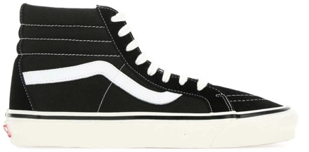 Vans Zwarte Sk8-Hi Canvas Sneakers Vans , Black , Heren - 38 Eu,40 Eu,39 Eu,38 1/2 EU