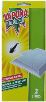 Vapona Natural Zilvervisjesval - 2 stuks