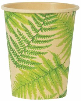 Varenblad eco thema drinkbekers 10x stuks 240 ml van karton Multi
