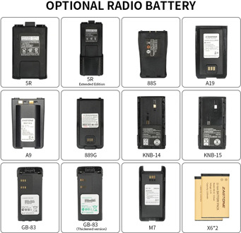 Various types of walkie talkie battery 5R 3107 GP328 M7 Special radio battery walkie talkie Custom battery