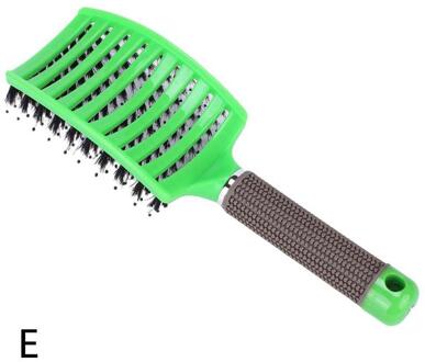 Varken Haren Grote Gebogen Haar Hoofdhuid Massage Kam Vrouwen Pluizige Styling Borstel Nylon Detangling Ontwarren Haarborstel Kappers Gereedschap