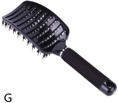 Varken Haren Grote Gebogen Haar Hoofdhuid Massage Kam Vrouwen Pluizige Styling Borstel Nylon Detangling Ontwarren Haarborstel Kappers Gereedschap
