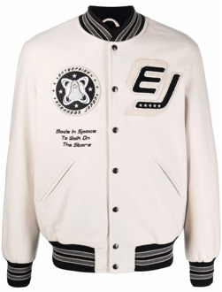 Varsity Jacket Zwart Enterprise Japan , Beige , Heren - L