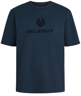 Varsity T-Shirt in Navy Belstaff , Blue , Heren - Xl,L,M,S