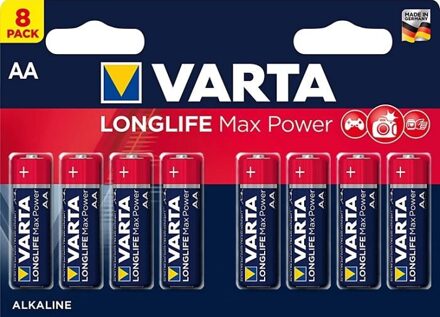 Varta Batterij AA 8x Varta Alkaline Max Power