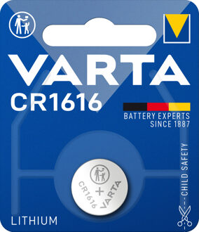 Varta Batterij Varta knoopcel CR1616 lithium blister a 1stuk