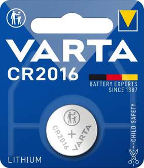 Varta Batterij Varta knoopcel CR2016 lithium blister a 1stuk